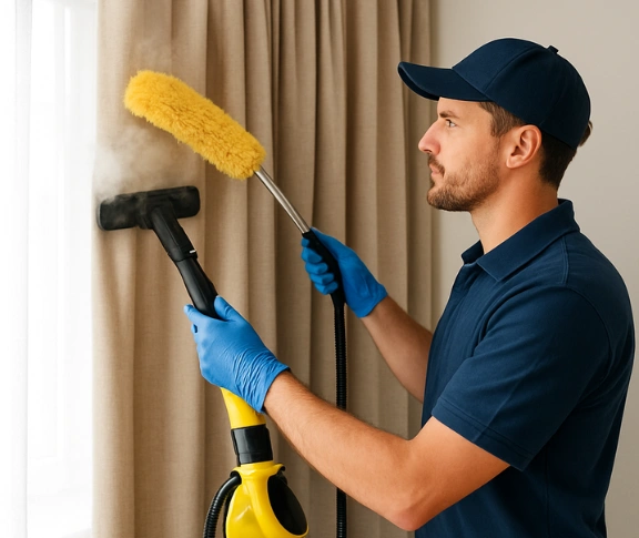 Trusted blind cleaning technician Matty Curtain Cleaning glen-waverley-vic QLD